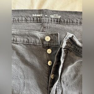 Old Navy Charcoal Button-Fly Jeans